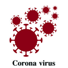 Coronavirus Mers-cov is a respiratory disease. Coronavirus 2019 Vector Illustration