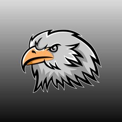 Eagle head mascot vector design