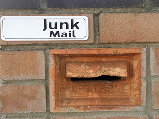 Junk mail sign