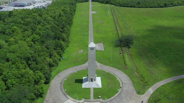 Chalmette Battlefield monument overlooking the battlegrounds fought between the brits and Americans