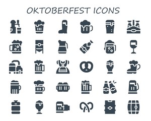 oktoberfest icon set