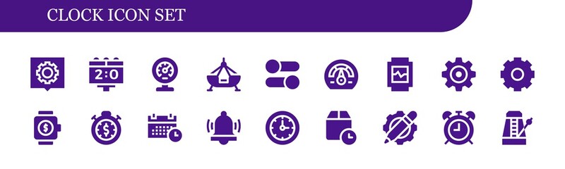 clock icon set