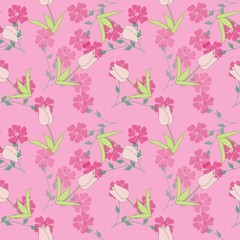 Seamless Floral Pattern able to print for cloths, tablecloths, blanket, shirts, dresses, posters, papers.