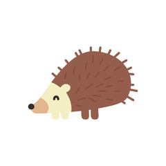 Cartoon porcupine. Cute Cartoon porcupine, Vector illustration on a white background. Drawing for children