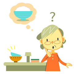 シニア女性　認知症　記憶障害