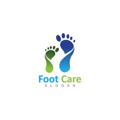 Fototapeta na wymiar Foot Health Logo Template Design Vector, Emblem, Concept Design, Creative Symbol, Icon