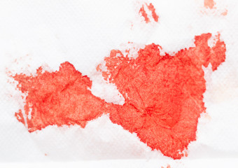 blood stains on a white background