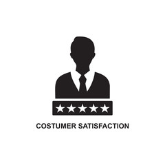 COSTUMER SATISFACTION ICON , COSTUMER REVIEW ICON