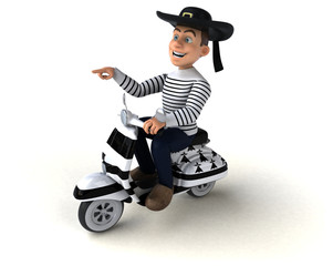 Fun 3d cartoon breton character