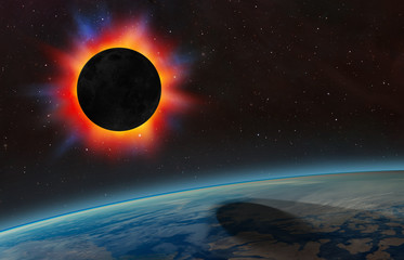 Naklejka premium Solar Eclipse 