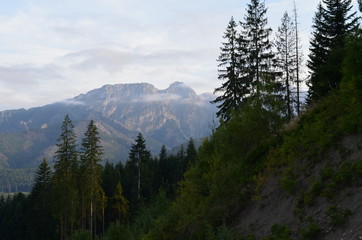 Widok na tatry z Gubałówki, po burzy, Tatry, Polska