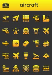 aircraft icon set