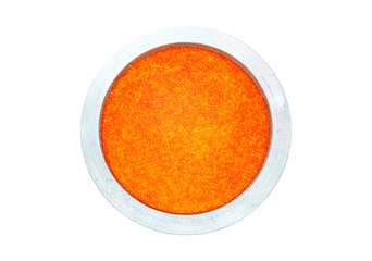 Traditional Turkish Dessert Kunefe isolated white background (Peynirli Kadayif)