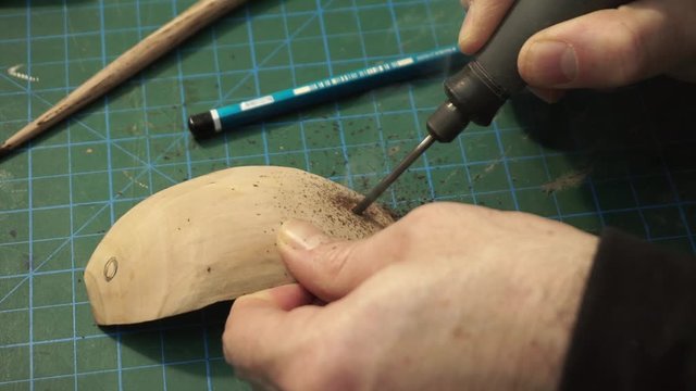 Hole Punch on wood
