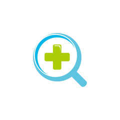 Fototapeta premium plus medical research symbol logo vector