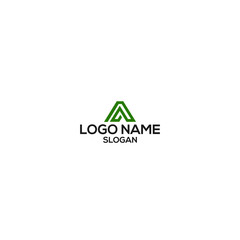 Vector logo art template icon of letter A with source file for web business