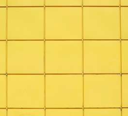 Yellow tiles for building walls