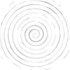 Vortex futuristic hypnotic round spiral background. Stock vector illustration isolated on white background.