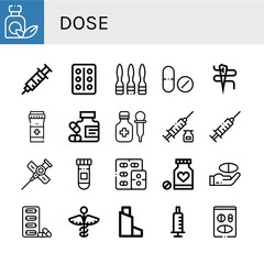 dose icon set