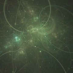 Abstract fractal art background in illustration space geometry. Colorful psychedelic background. Consists of fractal texture and is suitable for use in projects on imagination, creativity and design