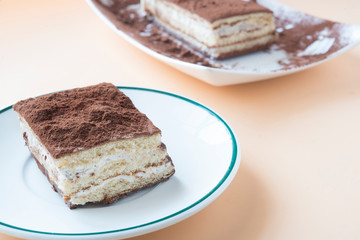 Tiramisu traditional italian dessert