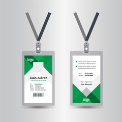 Creative Id Card Design Vector Template. Identity badge Template.