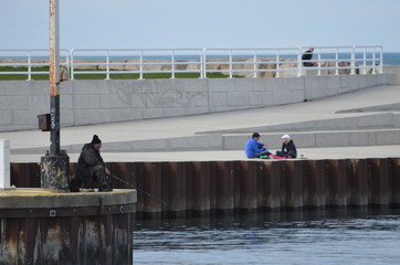 people on the pier
