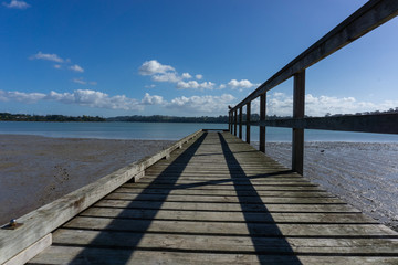 A wooden jetty