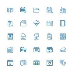 Editable 25 binder icons for web and mobile