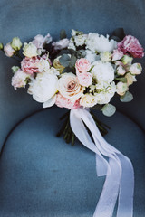 Beautiful wedding flowers. Wedding bouquet.