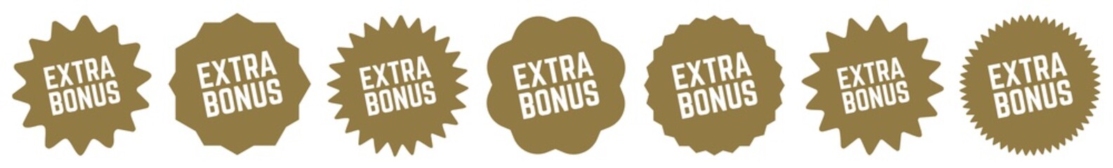 Extra Bonus Tag Gold | Icon | Sticker | Deal Label | Variations