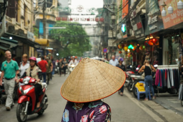 Obraz premium Night market in Vietnam. 