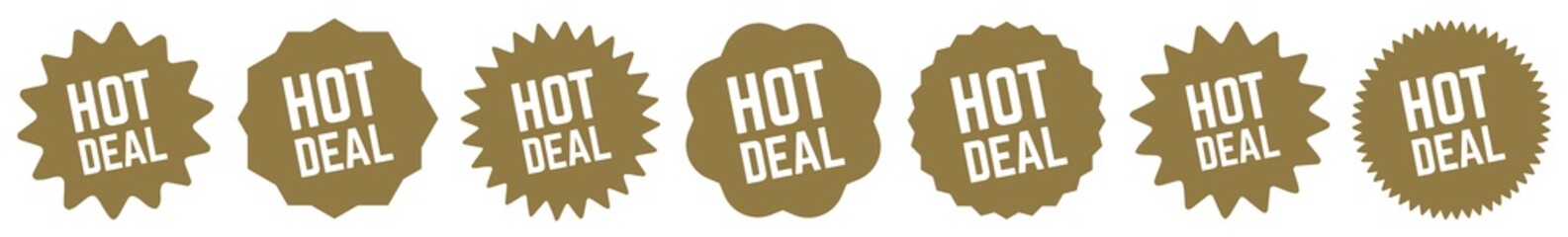 Hot Deal Tag Gold | Icon | Sticker | Deal Label | Variations