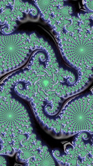 Artistic and imaginative digitally designed abstract 3D background