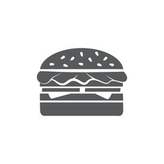Hamburger icon on white background