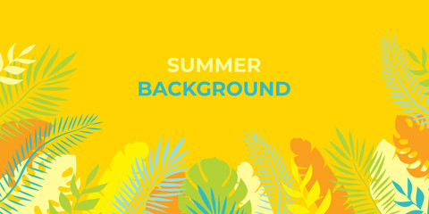 Summer background Summer vacation for banner, poster and advertising