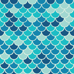 Vector  fish scale seamless pattern background.Pefect for packaging, wallpaper, scrapbooking projects. © Shreevarshini