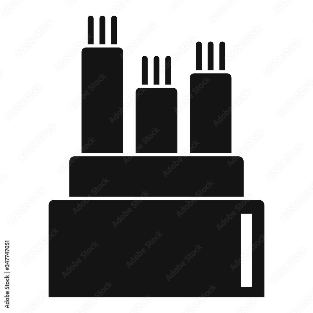 Poster bandwidth optical fiber icon. simple illustration of bandwidth optical fiber vector icon for web des
