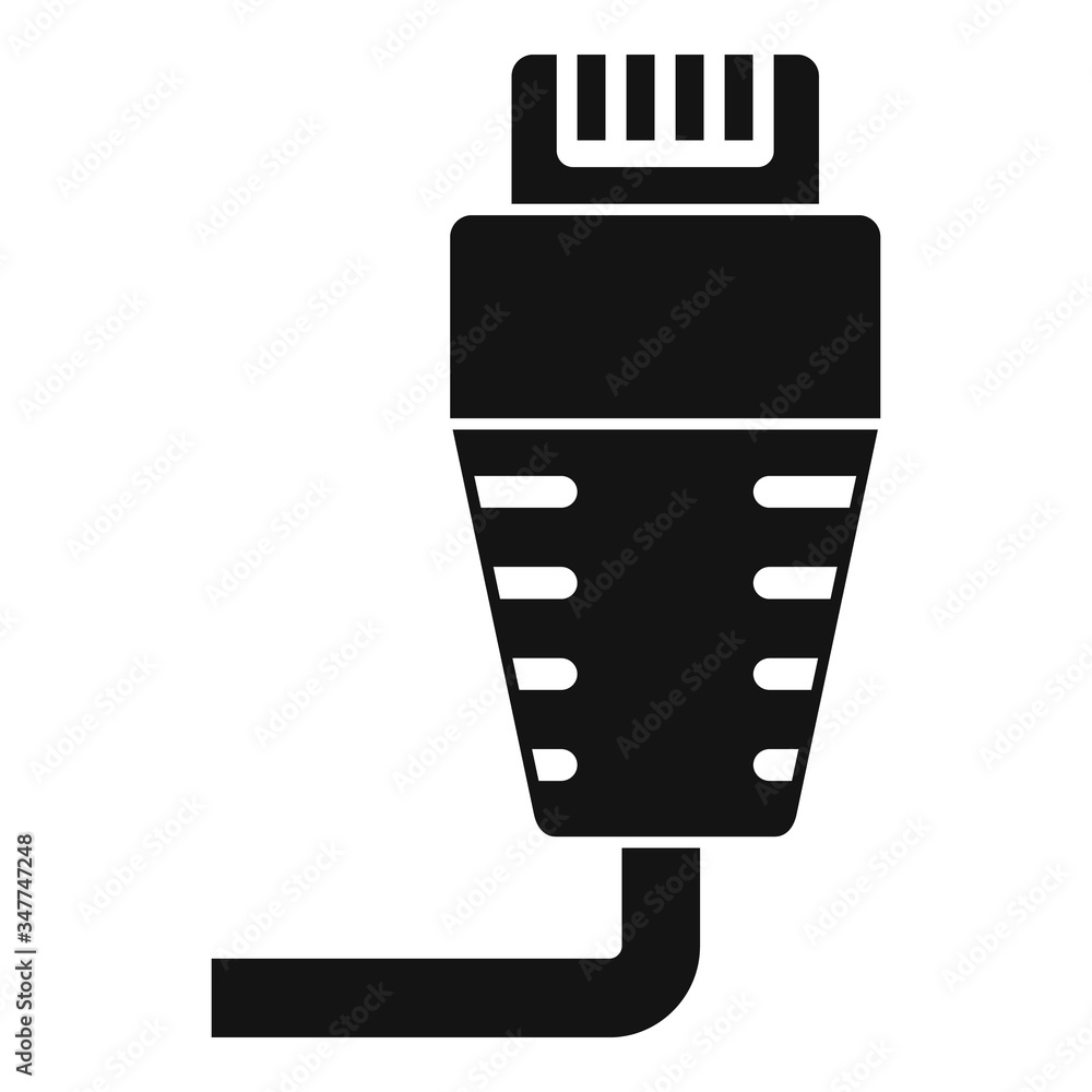 Poster connection cable icon. simple illustration of connection cable vector icon for web design isolated o