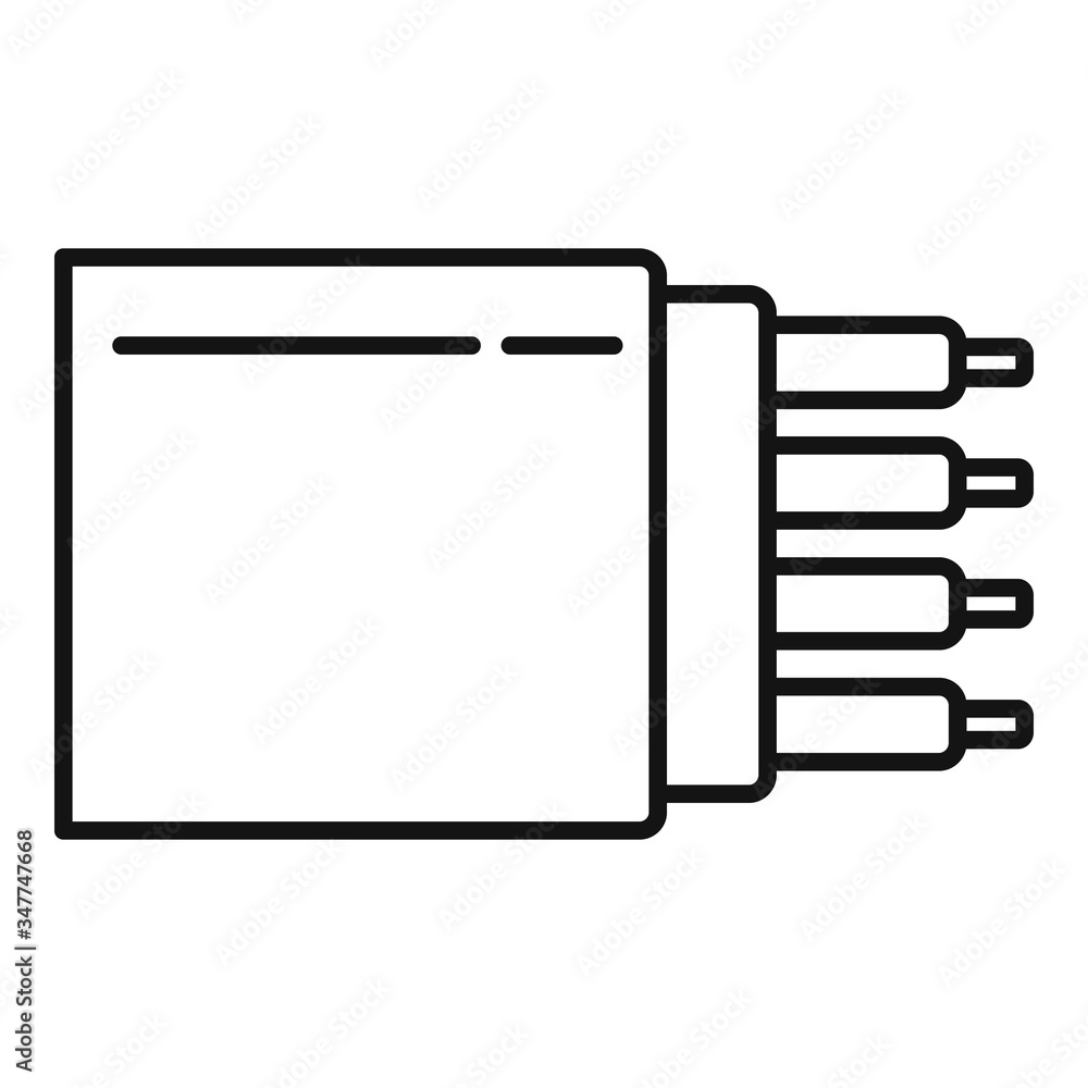 Poster bandwidth optical fiber icon. outline bandwidth optical fiber vector icon for web design isolated on