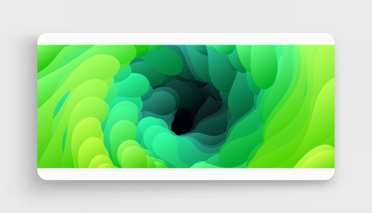 Abstract liquid background. Swirled paint. Digital paint vortex. 3d vector illustration.