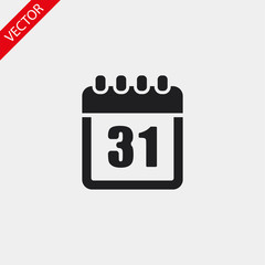 Calendar vector icon , lorem ipsum Flat design