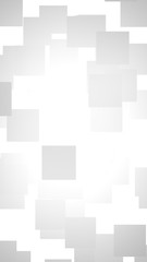 White abstract background. Misty backdrop with grey squares. 3D illustration