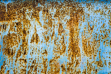 Light blue rusty metal texture