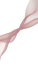 Abstract wave. Scarf. Bright ribbon on white background. Abstract smoke. Raster air background. Vertical image orientation. 3D illustration