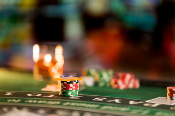Casino Black Jack table