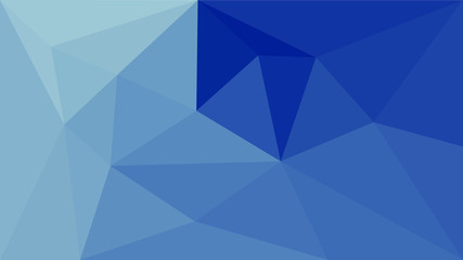 Deep ocean - beautiful blue marine abstract mosaic polygonal background