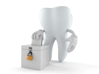 Tooth character with vote ballot