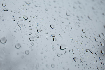 drops of water on the window