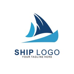 Premium Ship logo with modern concept